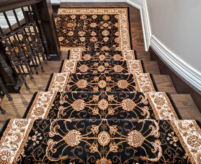 Stair runner installation