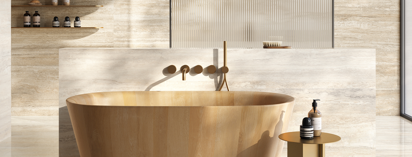 Bathroom tile installation